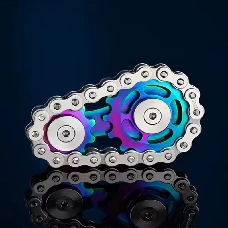 Fidget métallique à chaîne pour adultes — Multicolore