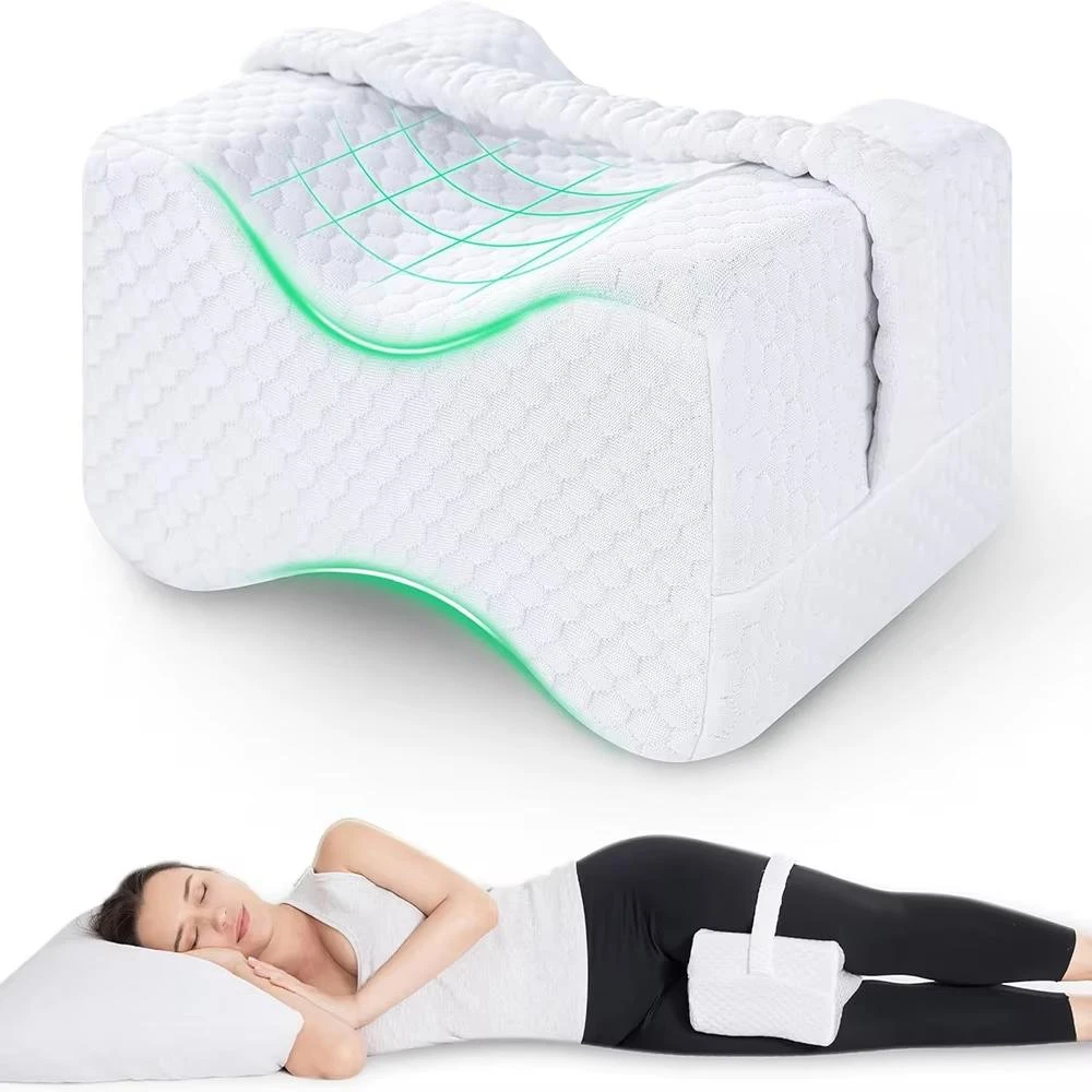 Coussin séparateur de genoux à mémoire de forme