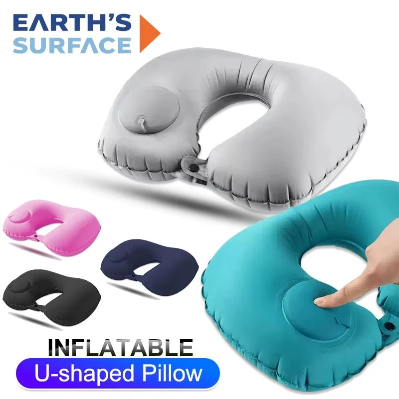 Coussin de voyage gonflable en U